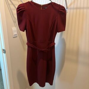 Elegant Burgundy Dress